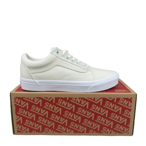 Vans Old Skool Linen Turtledove Mens Size 6.5 / Womens Size 8 NEW - Picture 1 of 14